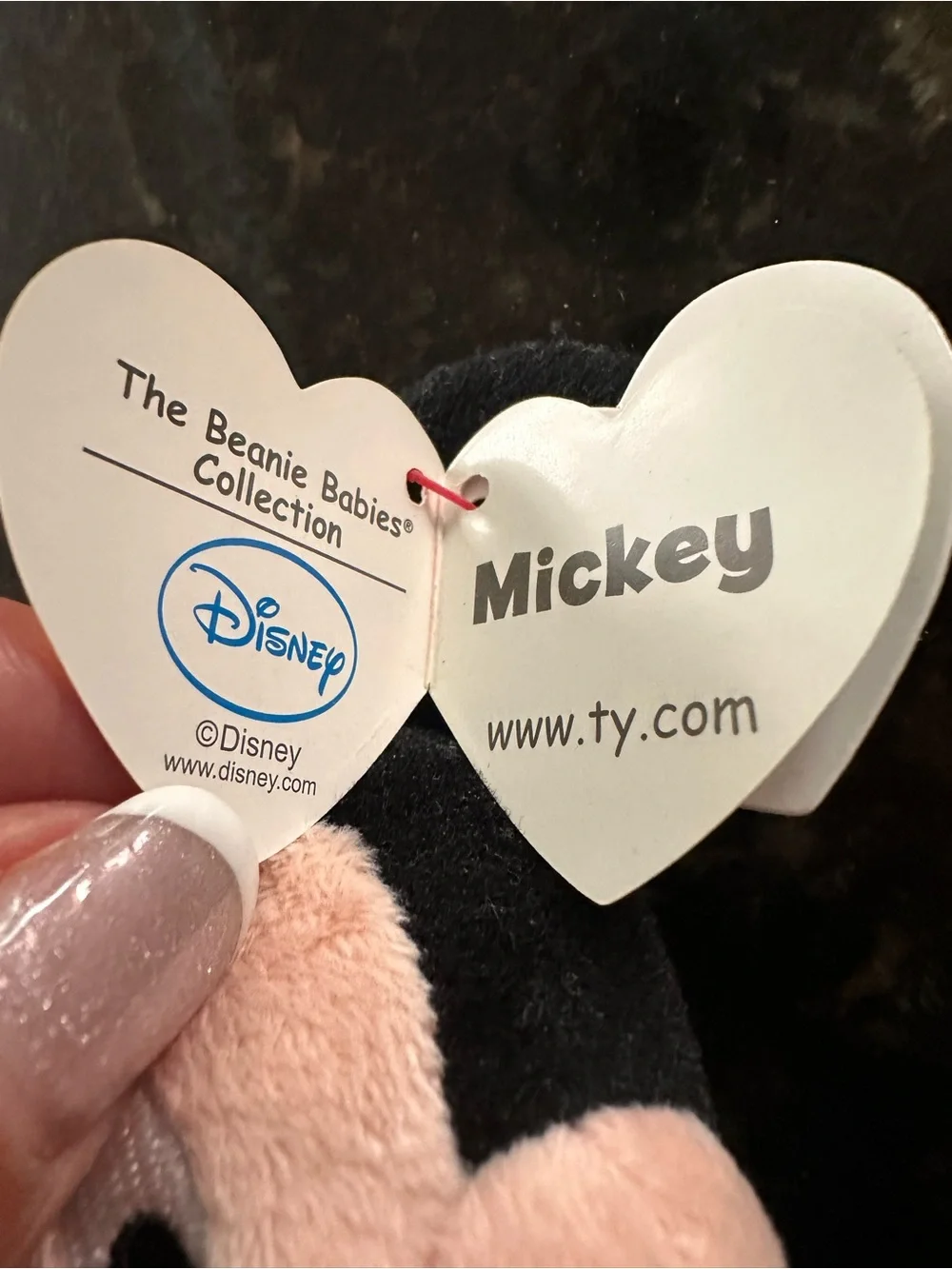 Mickey Mouse TY sparkle Plush - Black, Red, Yellow, Silver - Picture 6 of 7